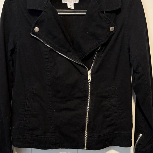 Old Navy Women's Black Denim Jacket - Picture 3 of 4
